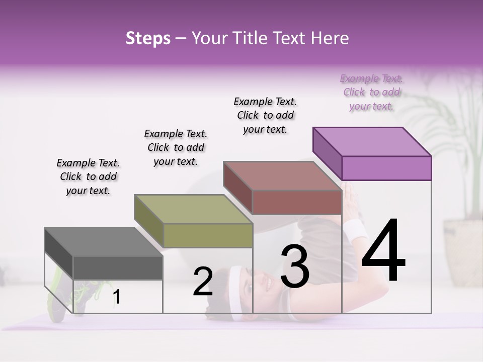 Space Athlete Brunette PowerPoint Template