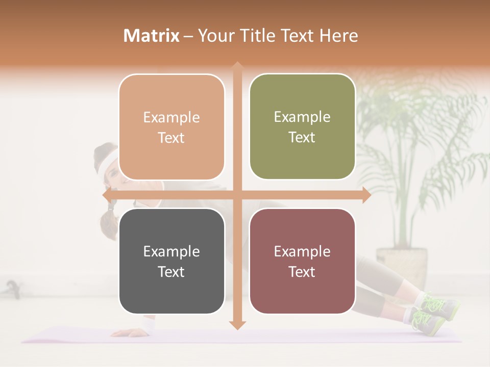 Domestic Gym Female PowerPoint Template