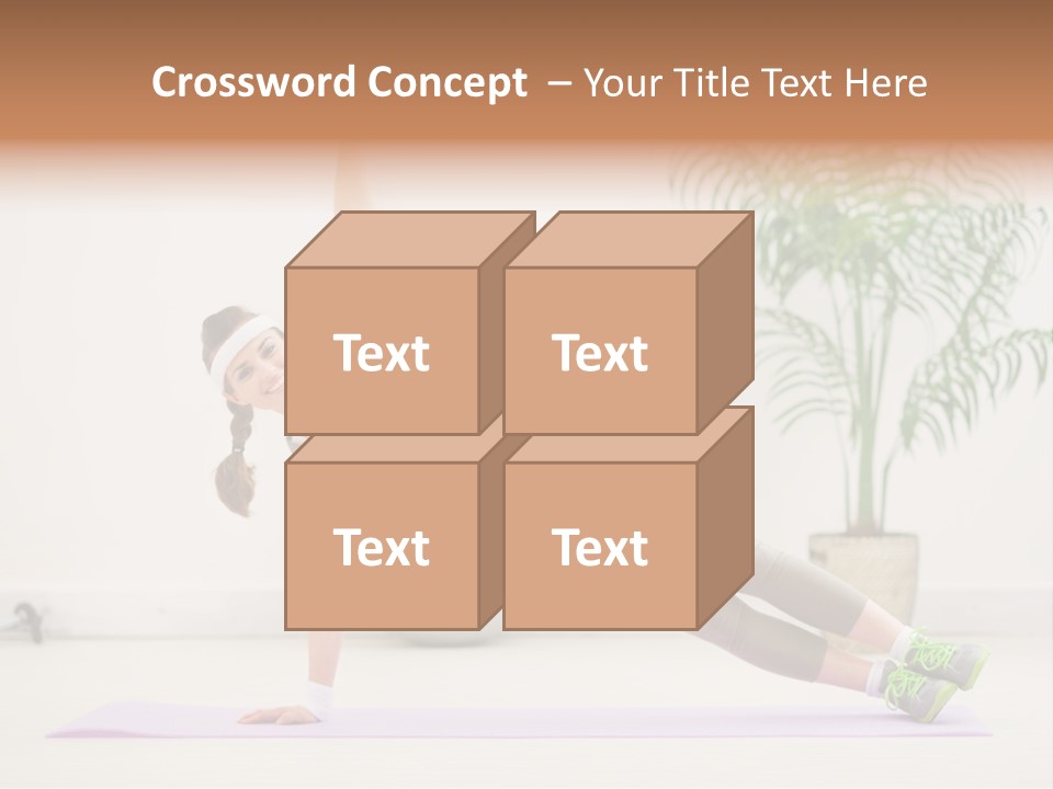 Domestic Gym Female PowerPoint Template