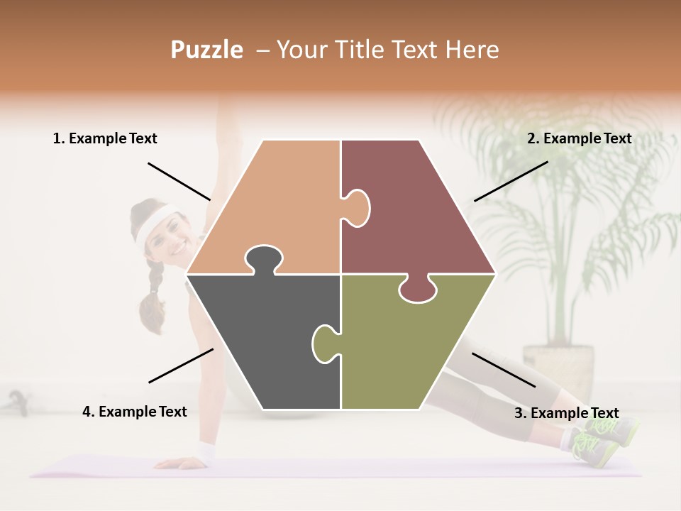 Domestic Gym Female PowerPoint Template