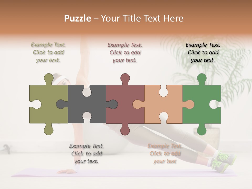 Domestic Gym Female PowerPoint Template