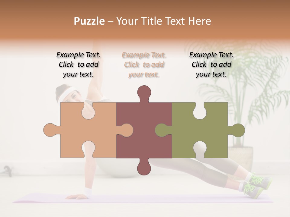 Domestic Gym Female PowerPoint Template