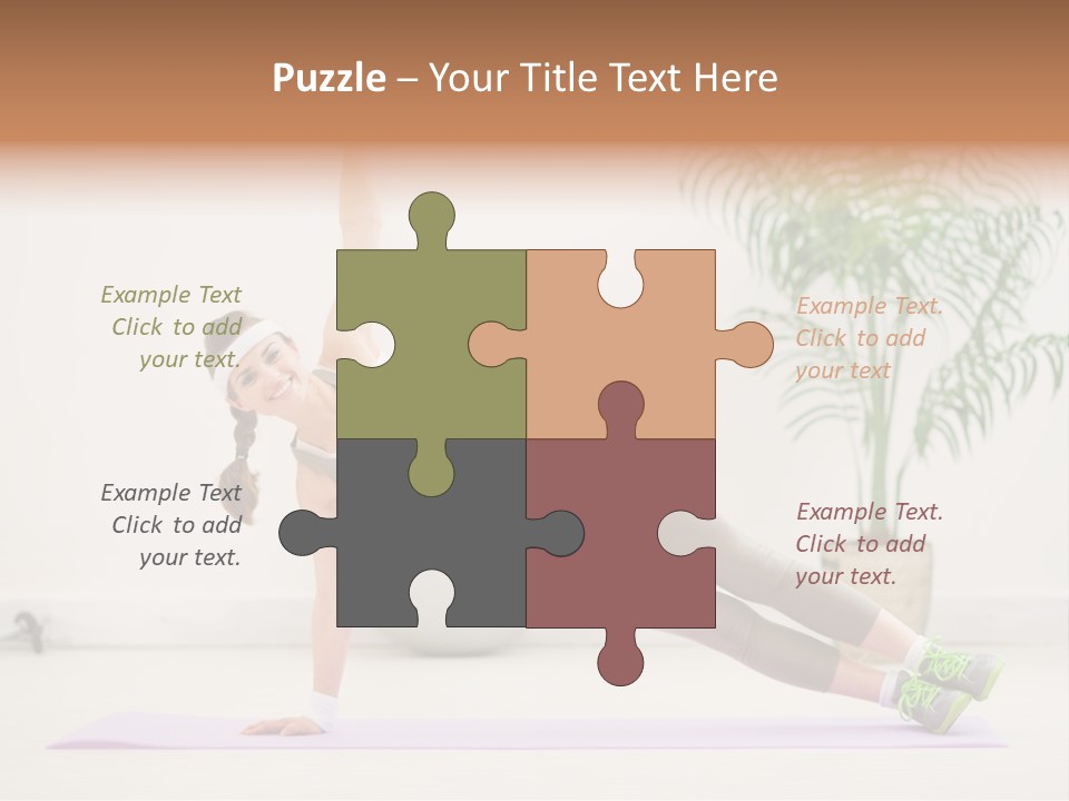 Domestic Gym Female PowerPoint Template