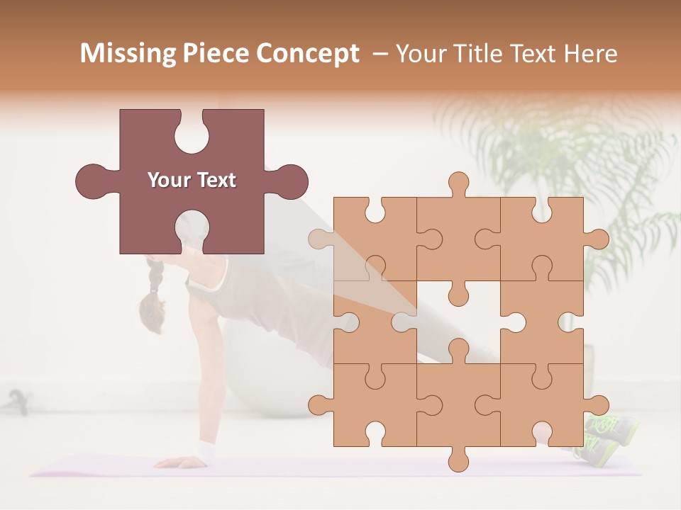 Domestic Gym Female PowerPoint Template