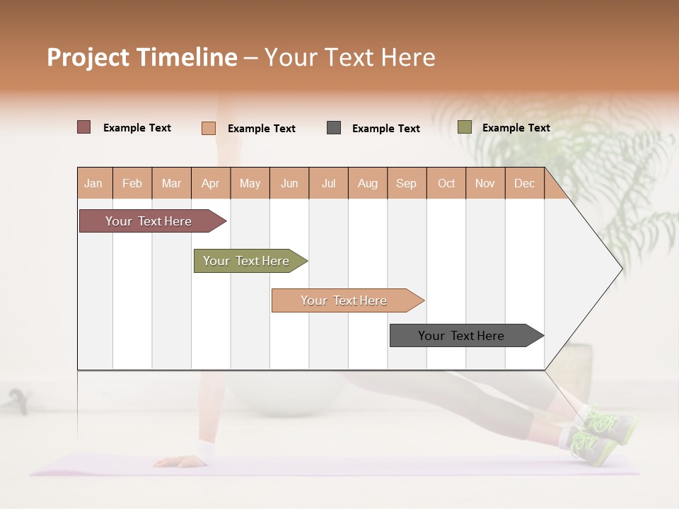 Domestic Gym Female PowerPoint Template