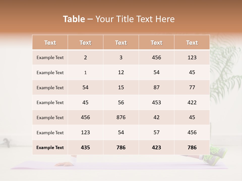 Domestic Gym Female PowerPoint Template