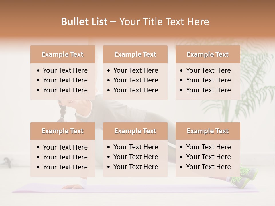 Domestic Gym Female PowerPoint Template