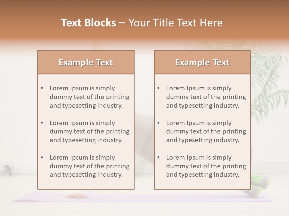 Domestic Gym Female PowerPoint Template