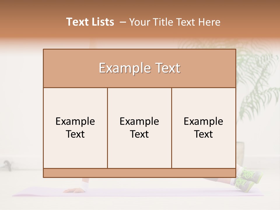 Domestic Gym Female PowerPoint Template