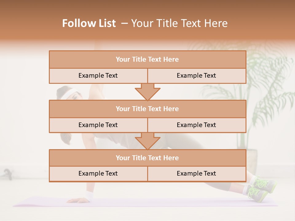 Domestic Gym Female PowerPoint Template