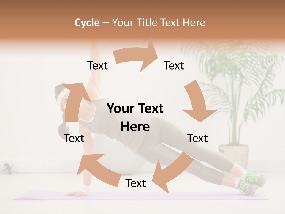 Domestic Gym Female PowerPoint Template