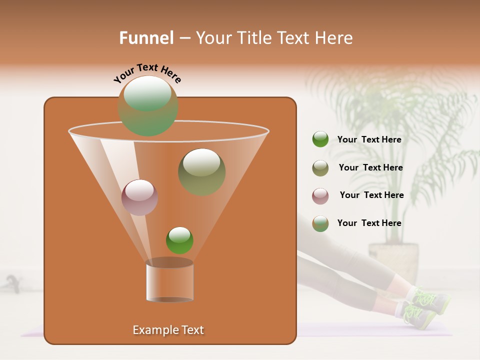 Domestic Gym Female PowerPoint Template