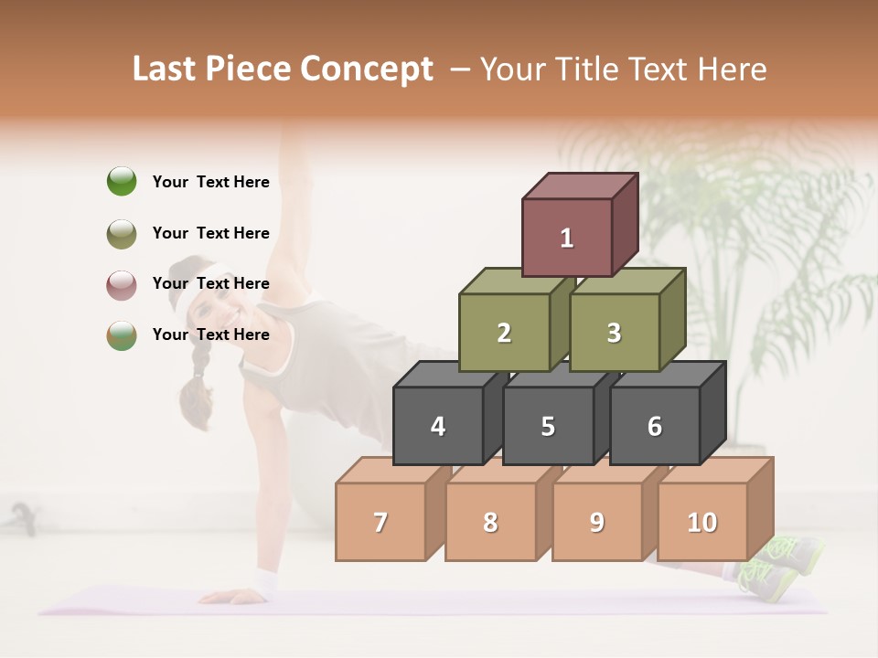 Domestic Gym Female PowerPoint Template