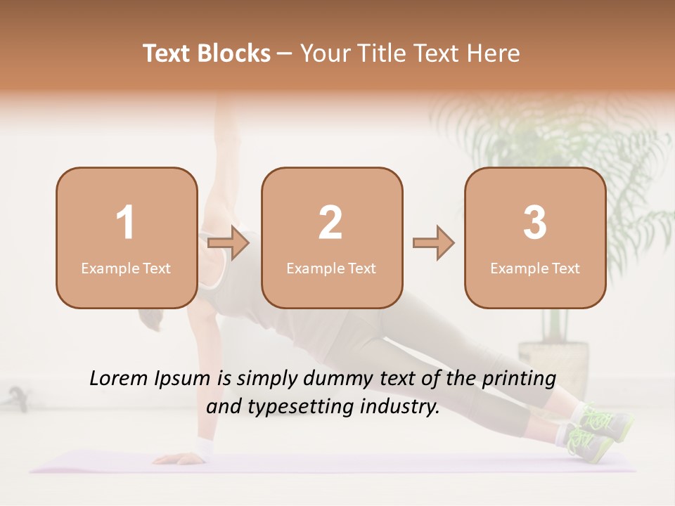 Domestic Gym Female PowerPoint Template