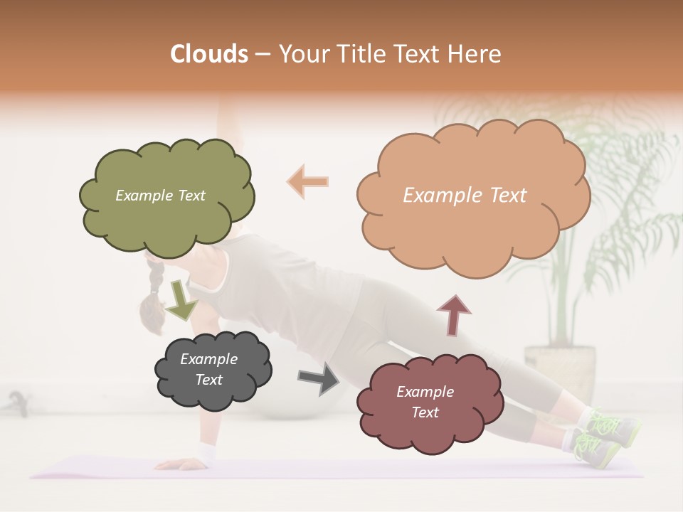 Domestic Gym Female PowerPoint Template