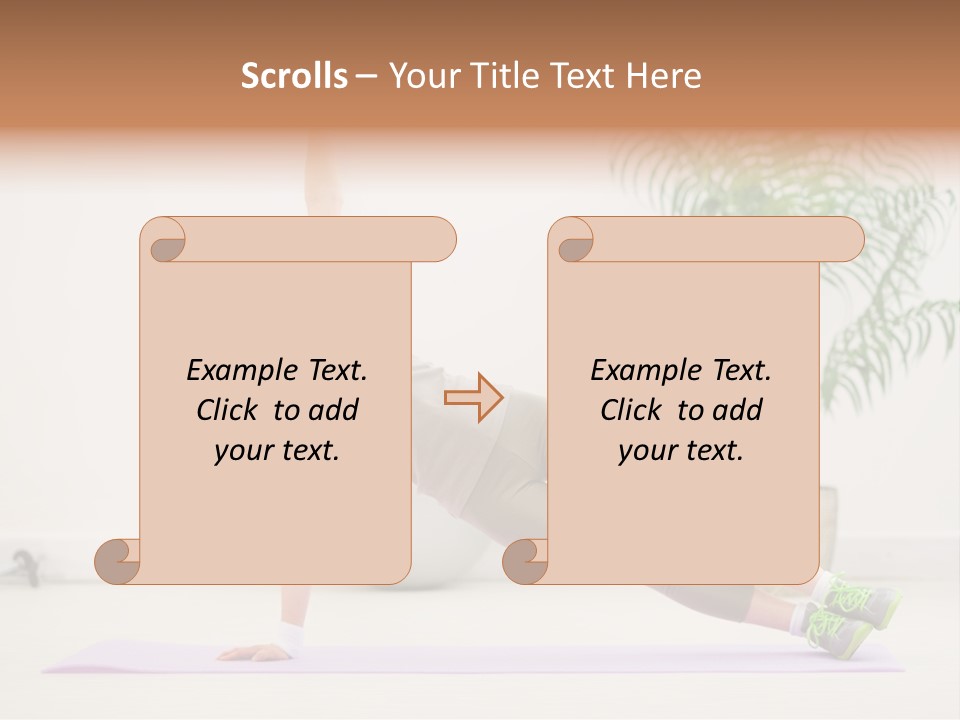 Domestic Gym Female PowerPoint Template