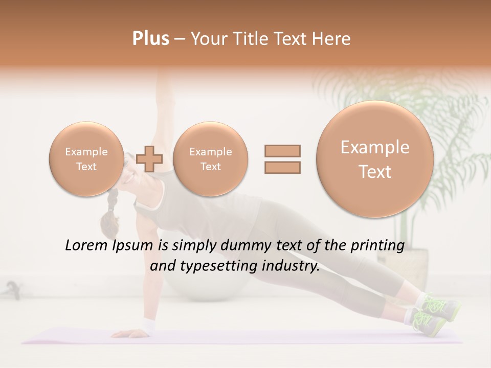 Domestic Gym Female PowerPoint Template