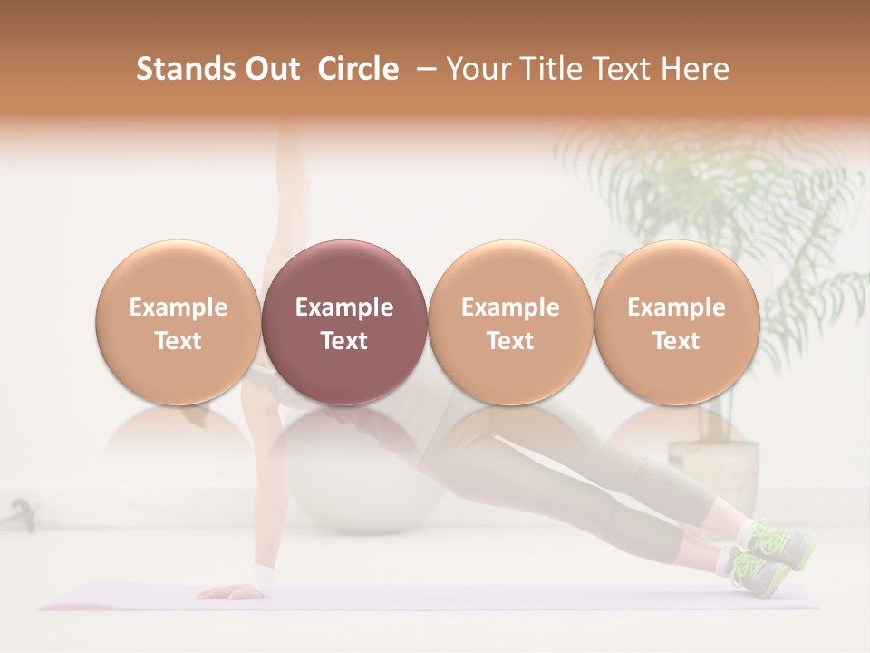 Domestic Gym Female PowerPoint Template