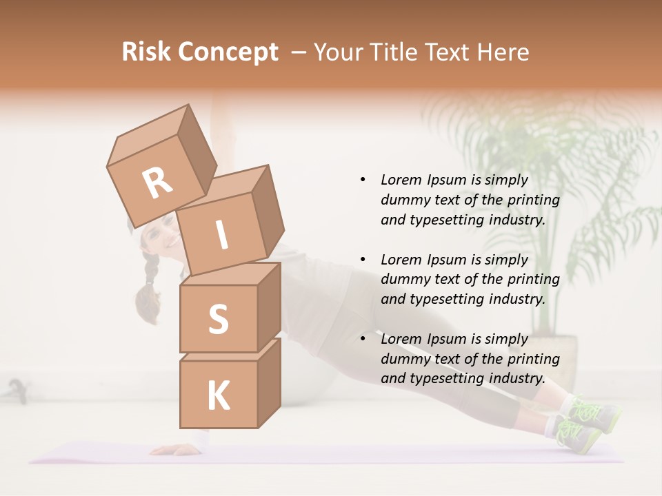 Domestic Gym Female PowerPoint Template