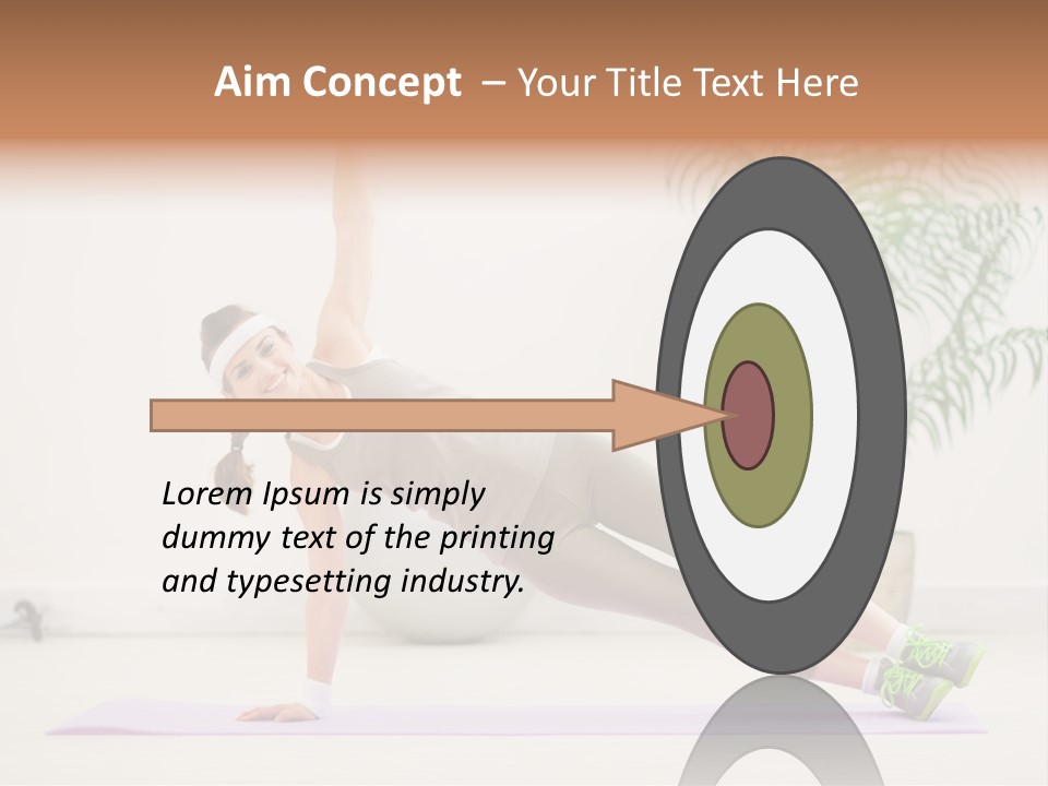 Domestic Gym Female PowerPoint Template