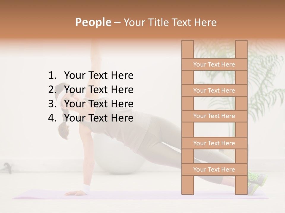 Domestic Gym Female PowerPoint Template