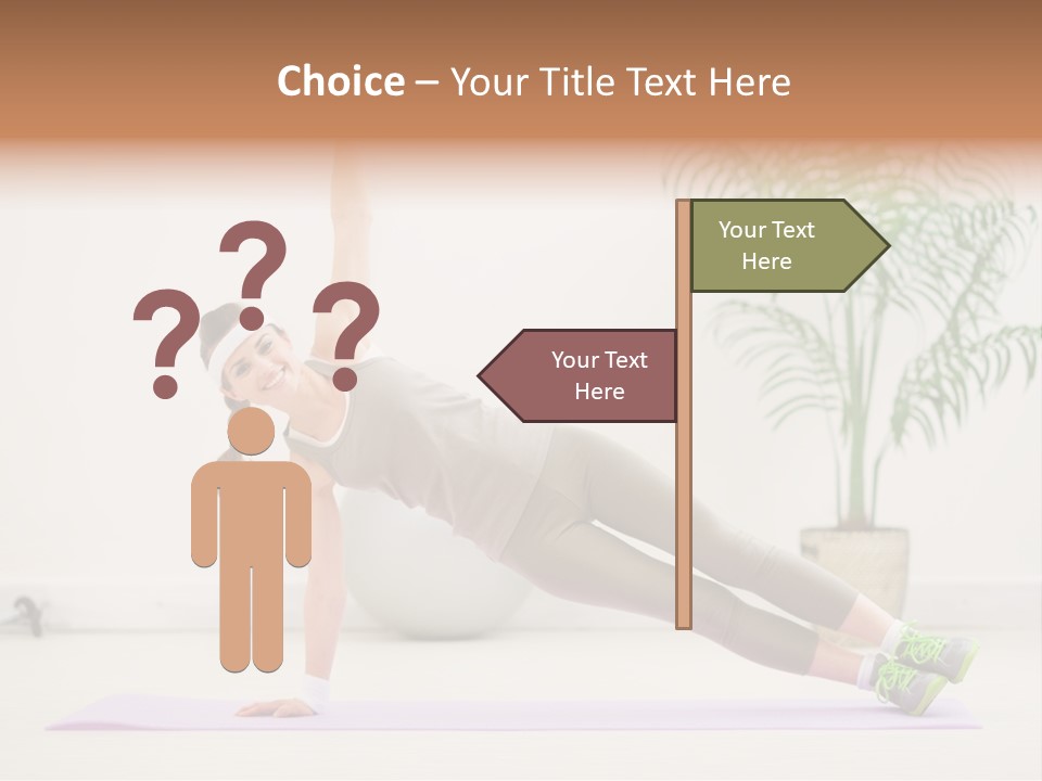 Domestic Gym Female PowerPoint Template