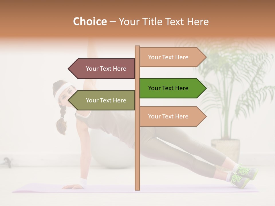 Domestic Gym Female PowerPoint Template