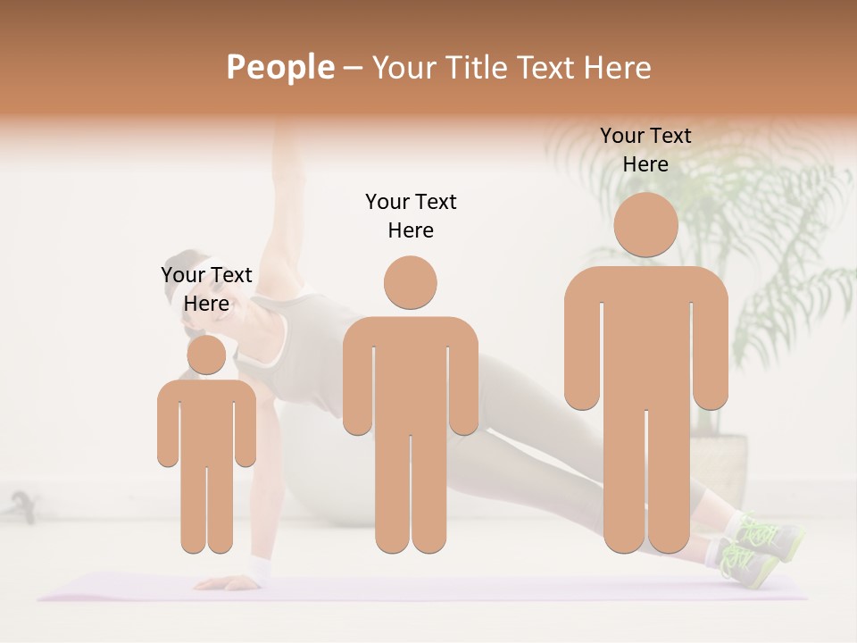 Domestic Gym Female PowerPoint Template