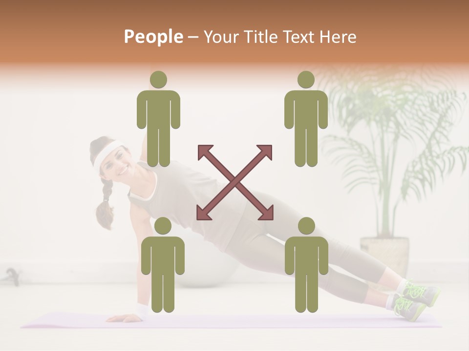 Domestic Gym Female PowerPoint Template
