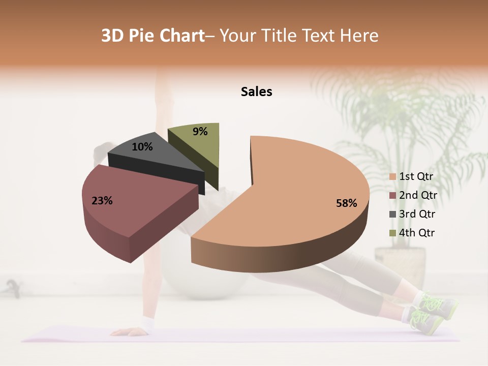 Domestic Gym Female PowerPoint Template