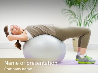 Health Training Woman PowerPoint Template