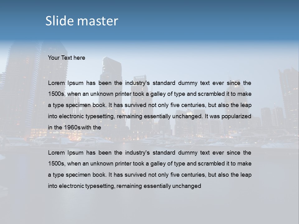 Camel Architektur Jumeirah PowerPoint Template