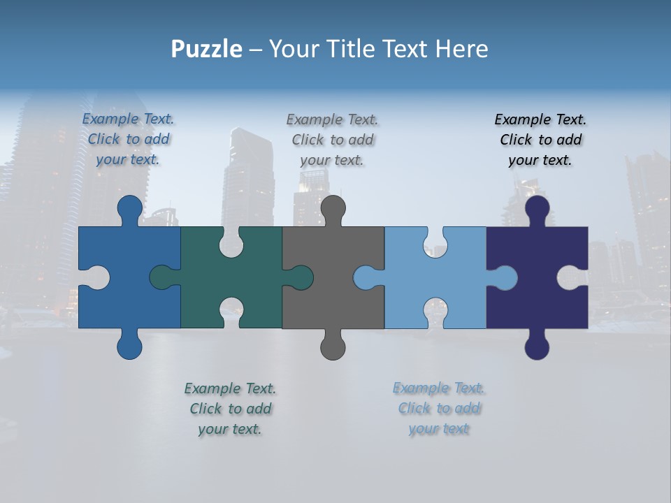 Camel Architektur Jumeirah PowerPoint Template