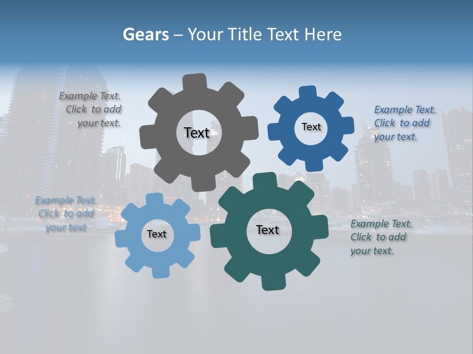 Camel Architektur Jumeirah PowerPoint Template