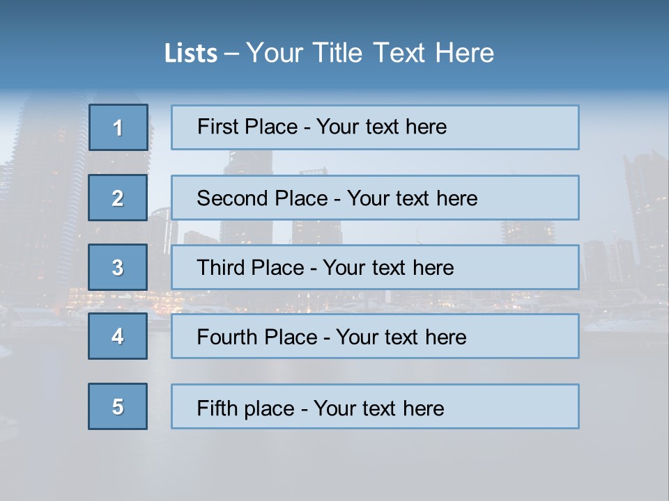 Camel Architektur Jumeirah PowerPoint Template