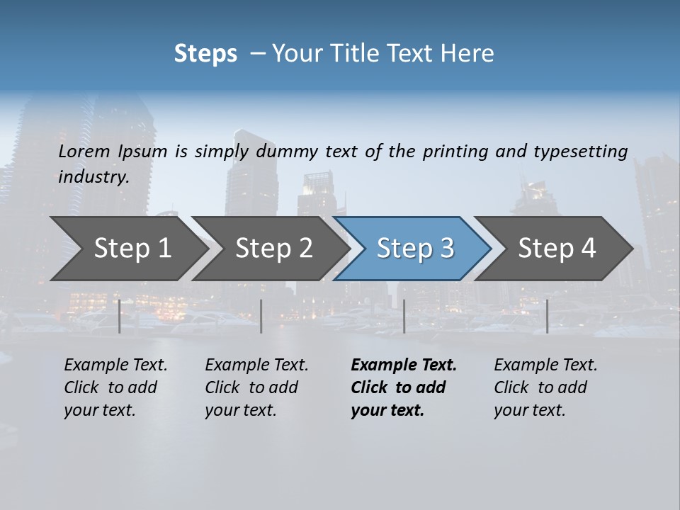 Camel Architektur Jumeirah PowerPoint Template