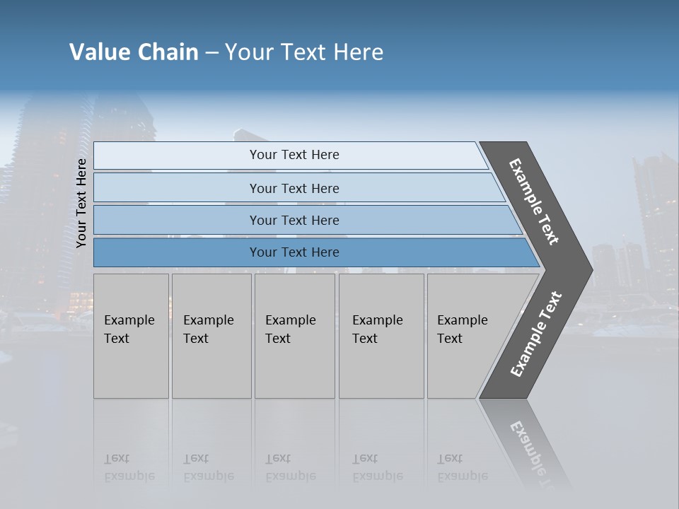 Camel Architektur Jumeirah PowerPoint Template