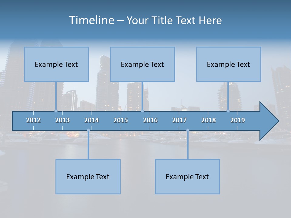 Camel Architektur Jumeirah PowerPoint Template