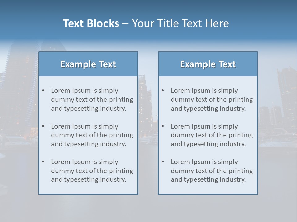 Camel Architektur Jumeirah PowerPoint Template
