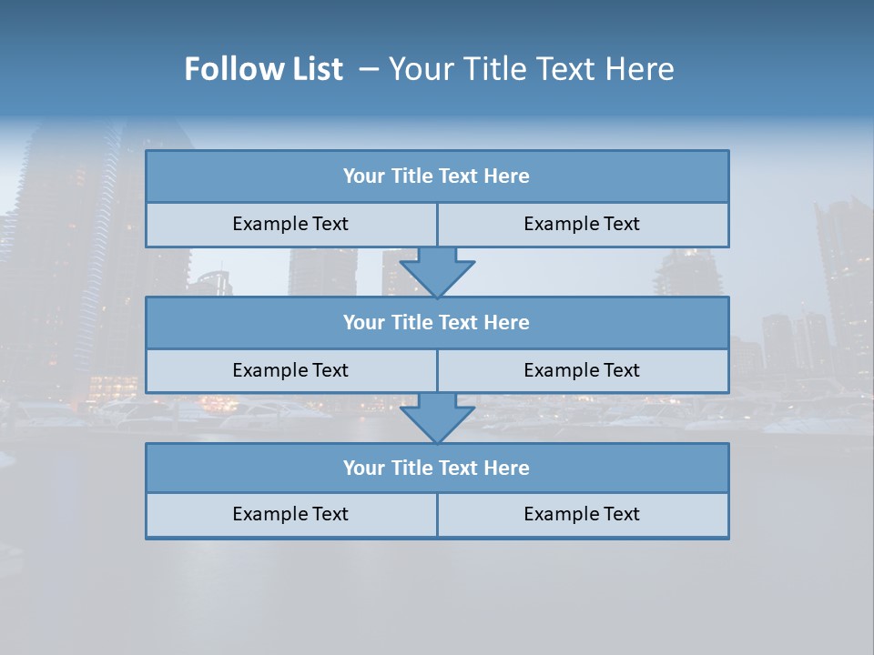 Camel Architektur Jumeirah PowerPoint Template