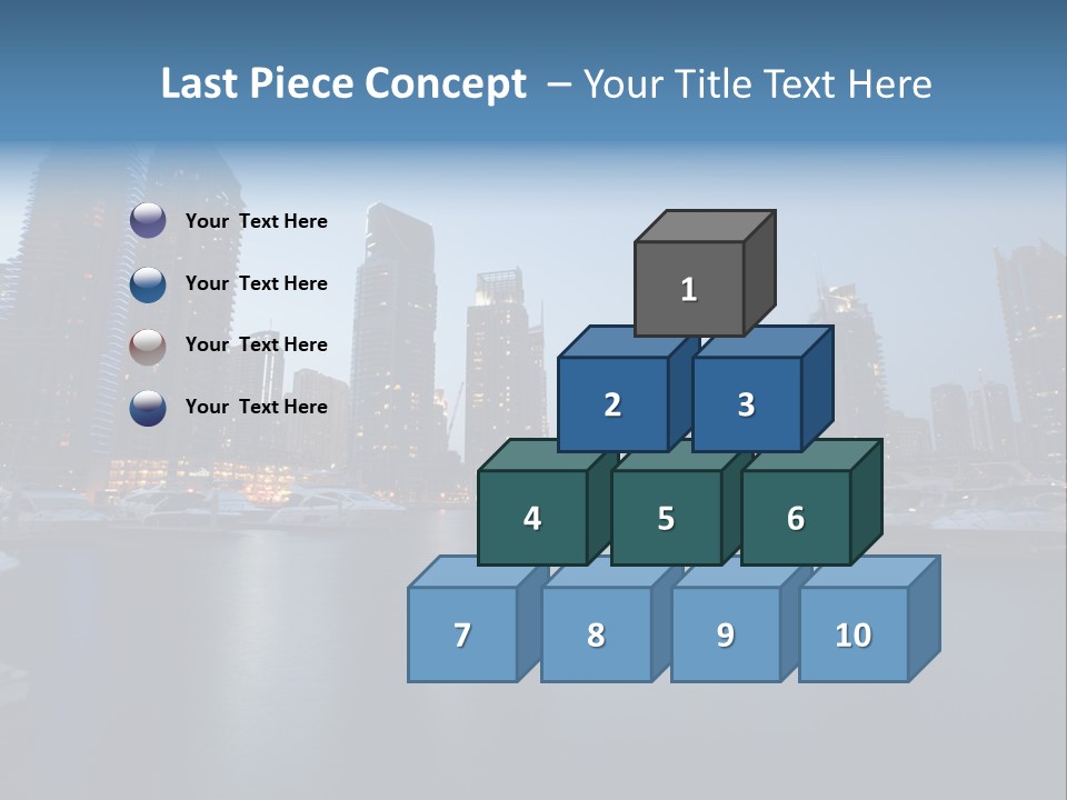 Camel Architektur Jumeirah PowerPoint Template