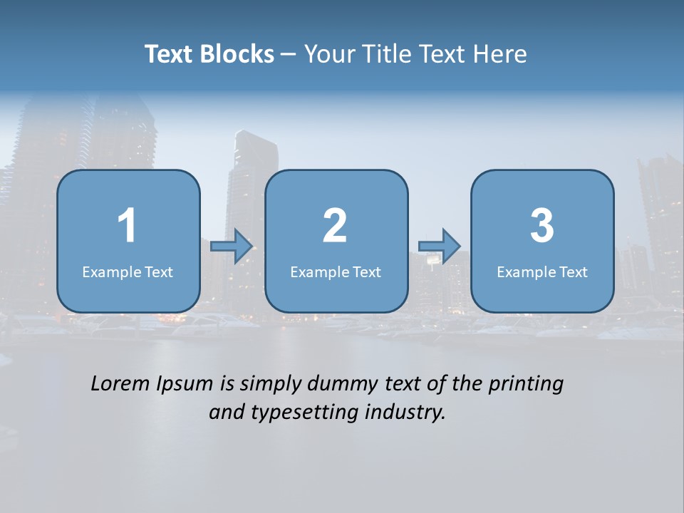 Camel Architektur Jumeirah PowerPoint Template