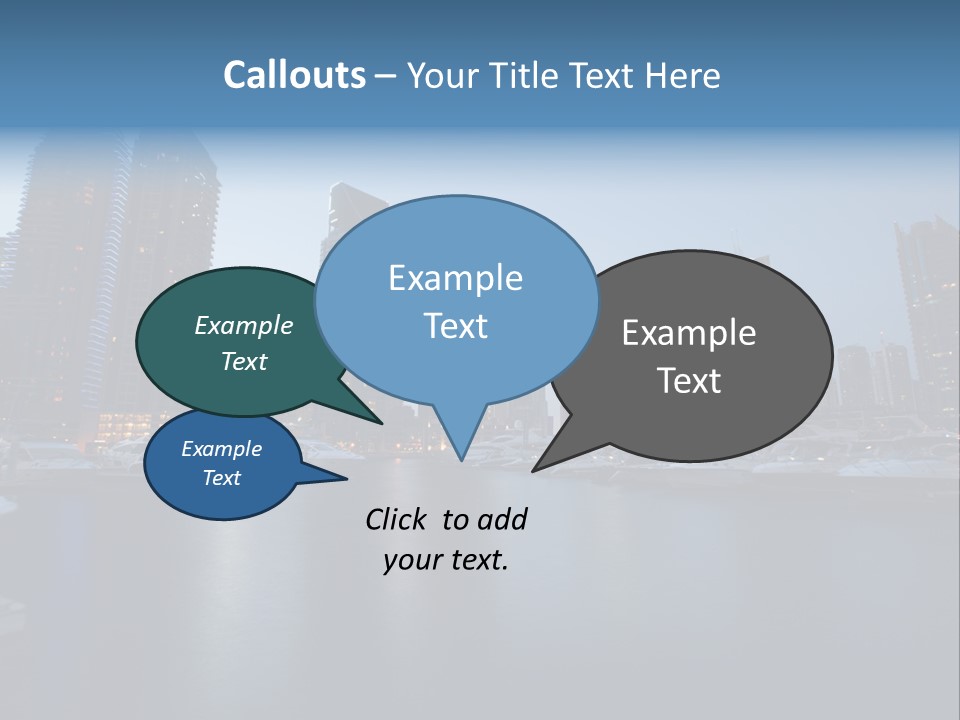Camel Architektur Jumeirah PowerPoint Template