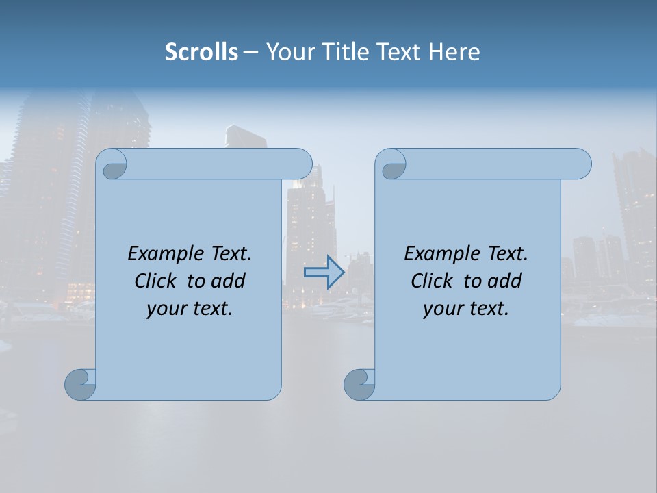 Camel Architektur Jumeirah PowerPoint Template
