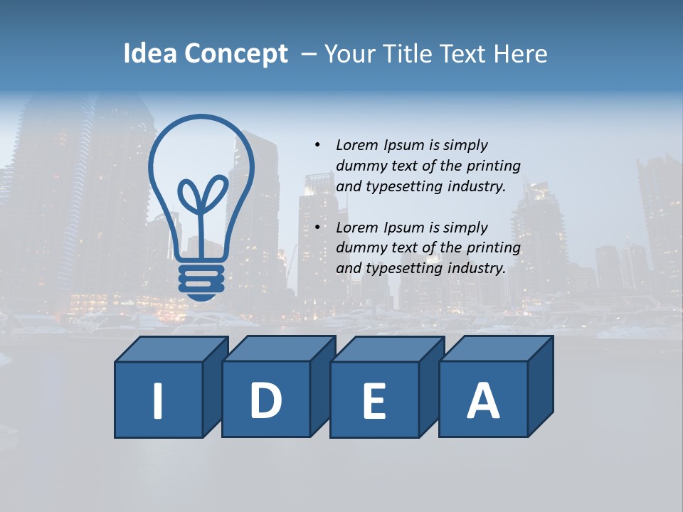 Camel Architektur Jumeirah PowerPoint Template