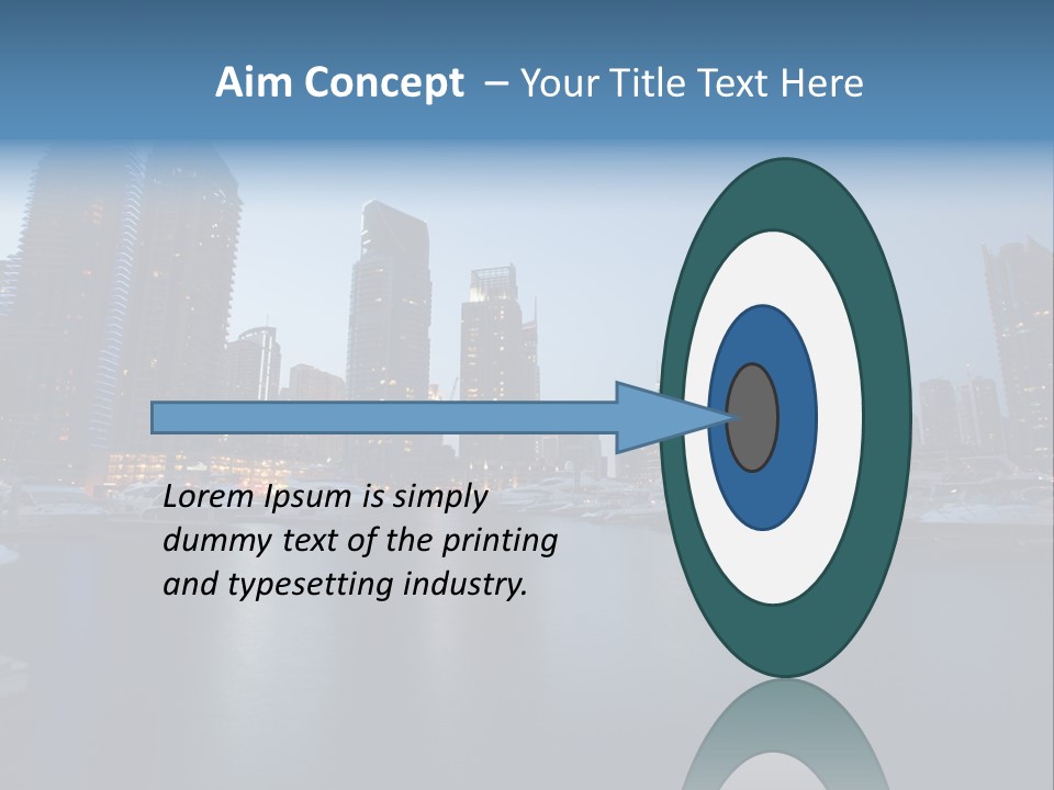 Camel Architektur Jumeirah PowerPoint Template