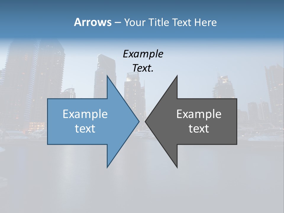 Camel Architektur Jumeirah PowerPoint Template