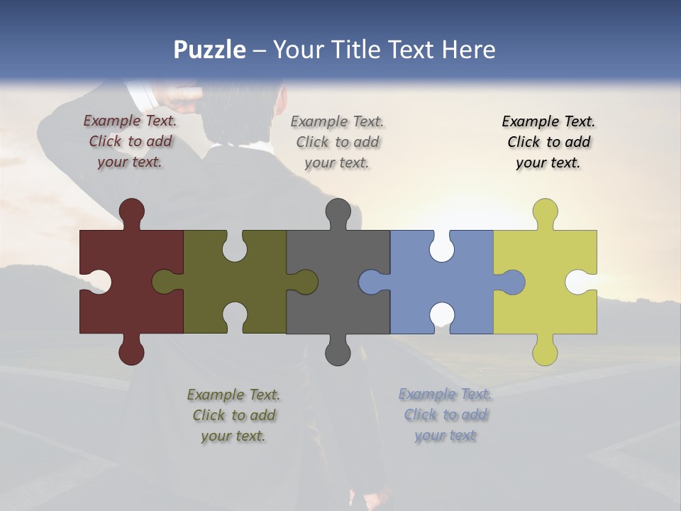 Left Future Business PowerPoint Template