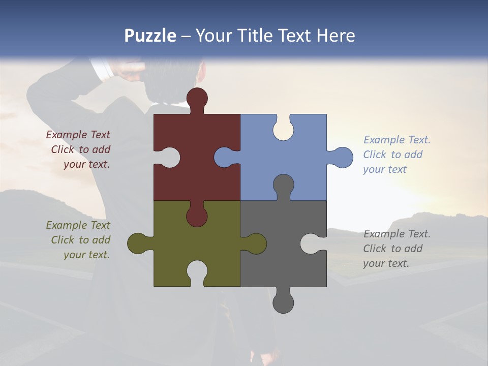 Left Future Business PowerPoint Template