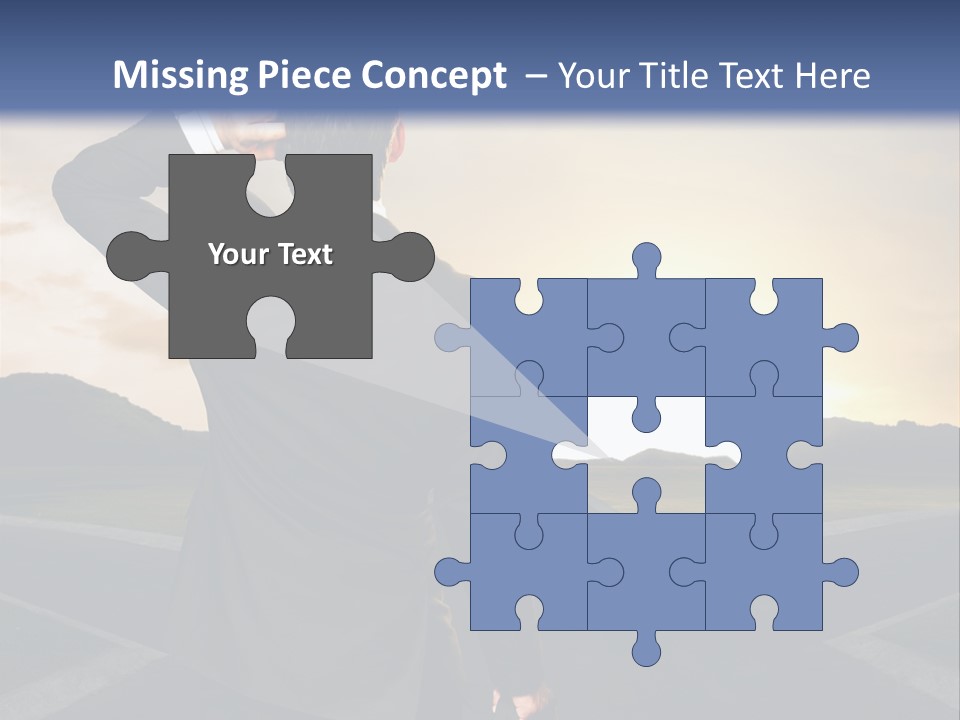 Left Future Business PowerPoint Template